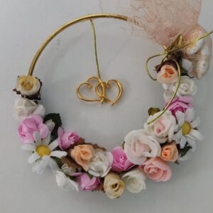 Στεφανακι λουλουδιων-διπλη καρδια