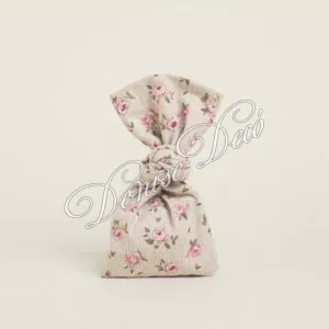 Μπομπονιερα Πουγκι Μινι Φλοραλ 12Χ38