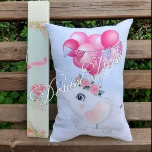 Λαμπαδα μαξιλαρι σετ Ελεφαντακι μπαλονια