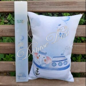 Λαμπαδα μαξιλαρι σετ Καραβακι