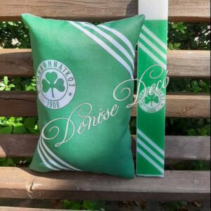 Λαμπαδα μαξιλαρι σετ Παναθηναικος