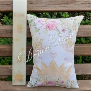 Λαμπαδα μαξιλαρι σετ Κορωνα