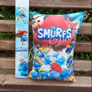 Λαμπαδα μαξιλαρι σετ στρουμφακια