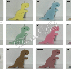 Μπομπονιερα Δεινοσαυρος κερι