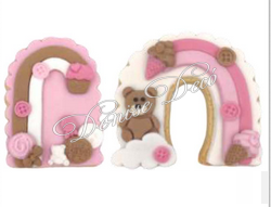 Μπισκοτο ουρανιο τοξο ροζ